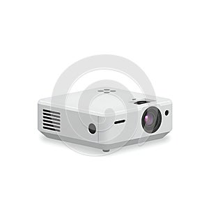 Modern White Projector