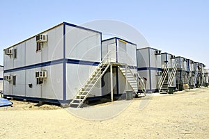 Portacabin. Portable house and office cabins. Labour Camp. Porta cabin. small temporary houses : Muscat, Oman - 08-10-2020