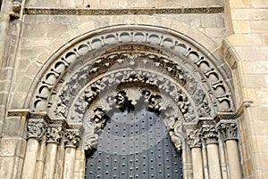 Portada sur Catedral de San Martin Ourense Orense, Galicia, EspaÃÂ±a photo