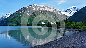 Portage Glacier Lake Girdwood Alaska