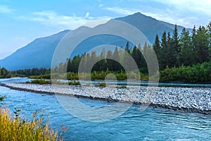 Portage Glacier River Chugach Mountains, Alaska landscape photography.