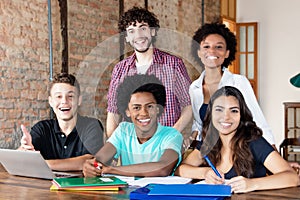 Portait of international students at university