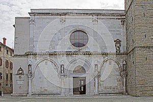 Portal of the cathedral in Koper