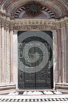 Portal Cathedral of Siena, Tuscany, Italy