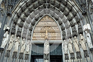 Portal of Cologne Cathedral, Germany