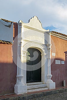 Portal in a colonial house in Coro, Falcon State, Venezuela