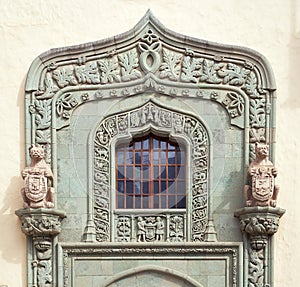 Portal of the Columbus House aka Casa de Colon in Las Palmas, Canary Islands, Spain