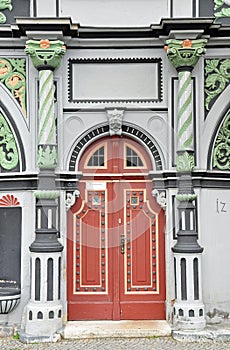 Portal of Cranach house in Weimar