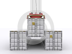 Portal Crane load Container