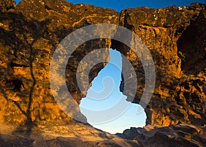 Portal da chapada View through the rock, in Chapada das mesas, Brazil