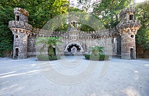Portal of the Guardians in Quinta da Regaleira estate. Sintra. P photo