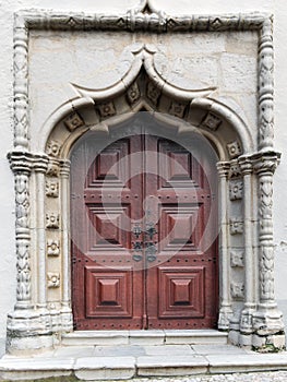 Portal of the Igreja da Misericordia Church of Montemor-o-Novo, Portugal photo