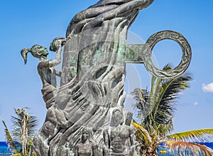 Portal Maya in the Fundadores park Playa del Carmen Mexico photo