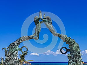 Portal Maya in the Fundadores park Playa del Carmen Mexico photo