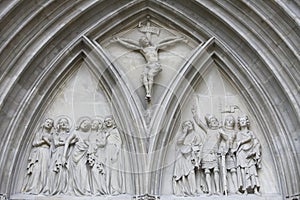 Portal of Minoriten kirche in Vienna