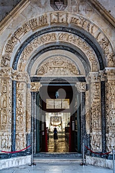 Portal of the St. Lawrence cathedral in Trogir