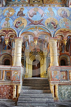 At the Portal to the Royal Doors with Golden Arch - Church of Our Savior over the Galleries