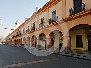 portals in the Centre of the city of Toluca, Mexico