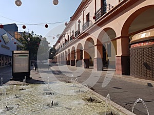 portals in the Centre of the city of Toluca, Mexico