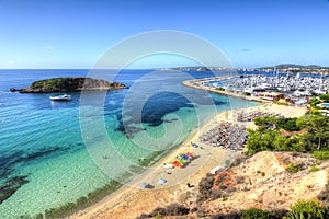 Portals Nous beach playa and marine, Mallorca, Spain