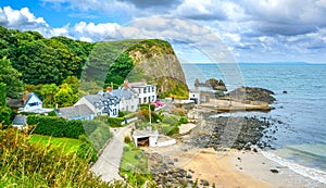 Portbradden, small village near Ballintoy, County Antrim, Northern Ireland.