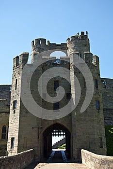 The portcullis and gate house at Warwick Castle photo