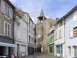 The Porte de la Citadelle of Parthenay. France. photo