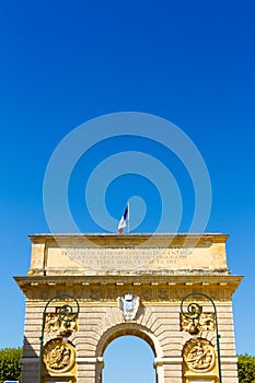 The Porte du Peyrou 1693, a city gate in Montpellier, France