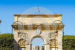 The Porte du Peyrou 1693, a city gate in Montpellier, France