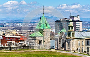 Porte Kent and Jesuit Chapel in Quebec City, Canada