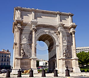 Porte Royale - triumphal arch in Marseille photo