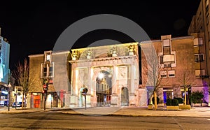 Porte Stanislas in Nancy at night - France