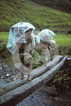 Porters carrying loads