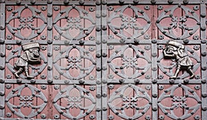 Stone porters or bastaixos. Santa Maria del Mar, Barcelona, Spain