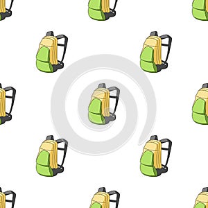 A portfolio of bicycles for carrying things behind.Cyclist outfit single icon in cartoon style vector symbol stock