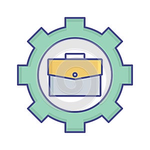 Portfolio flat vector icon which can easily modify or edit