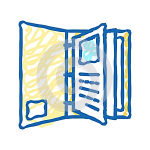 portfolio folder icon doodle illustration