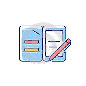 Portfolio folder RGB color icon