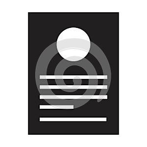 Portfolio icon vector for business file data and document report