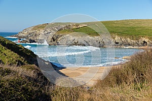 Porth Joke beach by Crantock North Cornwall England UK near Newquay