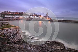 Porthleven Skyline in the Evening, Cornwall, United Kingdom