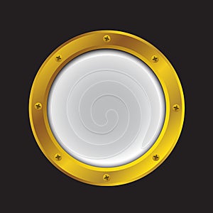 Porthole bright gold color