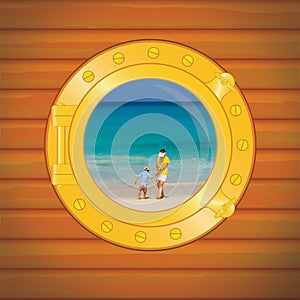 Porthole mon and boy