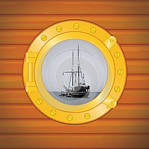 Porthole pirate boat