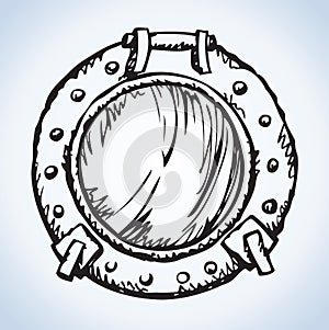 Porthole. Vector drawing