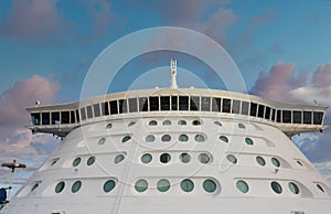 Portholes Under Bridge on Front of Ship