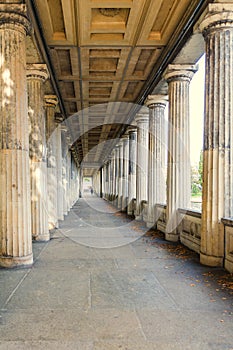 Portico arcade colonnade alte nationalgalerie berlin germany