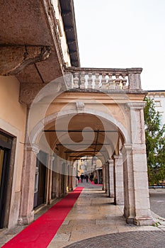Portico in Arco in North Italy