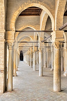 Portico of the Great Mosque in Kairouan