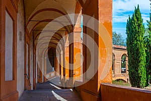 Portico leading to Sanctuary of the Madonna di San Luca in Bolog